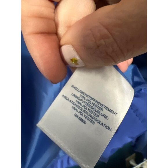 Lands End Womens Quilted Vest 2X Blue Polyester - Picture 4 of 9